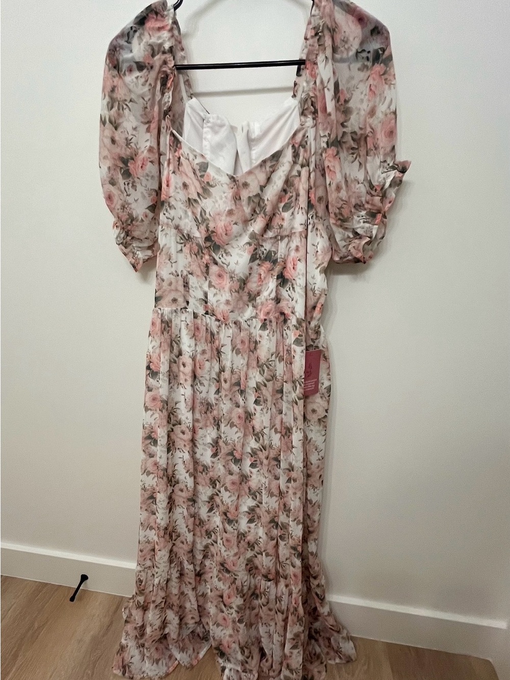 Pink & White Floral Ivy City Co. Dress Size 16 NWT